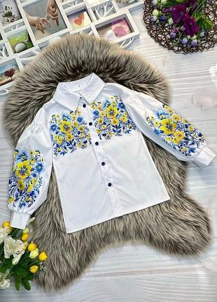 Вишита сорочка для дівчинки