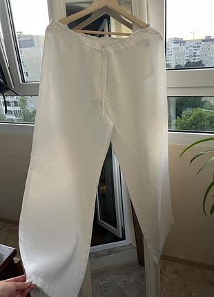 Штани з льону marks&spencer