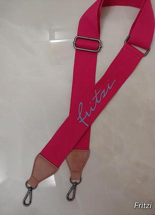 Широкий текстильний плечовий ремінь для сумки від fritzi 1+1=3🎁на все❗