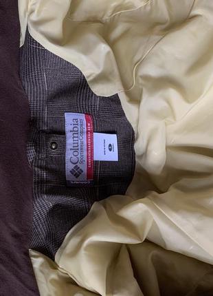 Горнолыжная куртка коламбия коричневая с люрексом9 фото