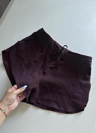 Шорти бургунді h&m жіночі короткі