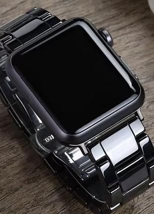 Новый apple watch 42/44 mm  керамический браслет,ремень,ремешок