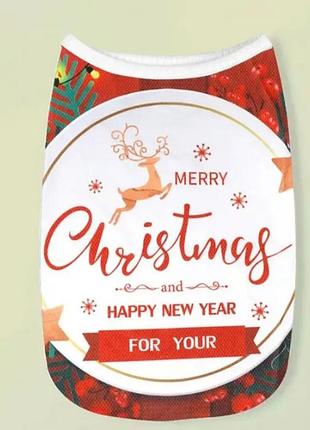 Новорічний одяг для собак і котів, легка майка для собак, жилет для тварин