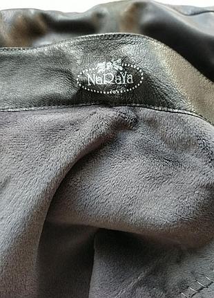 Кожаные зимние высокие сапожки на широкую ногу