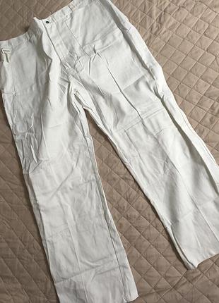 "рабочи" брюки, белоснежные карго