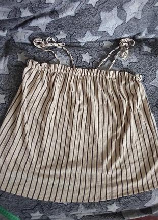 Свободная майка на завязках разлетайка