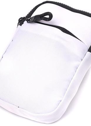 Стильна слінг сумка для подорожей із якісного текстилю білий vintage 22867