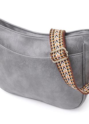 Жіноча сумка з екошкіри сіра vintage sale_15134
