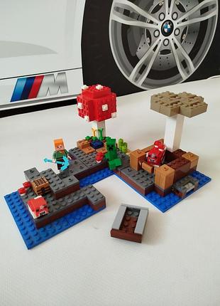 Lego minecraft майнкрафт грибной остров 21129