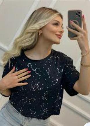 Еsmara! легкая майка футболка блуза германия летняя коттон принт абстракция хлопок 100% есмара 1+1=3