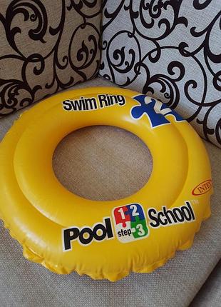 Дитяче надувне 2камерне коло intex swim ring