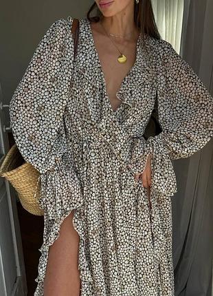 Платье с воланами 5