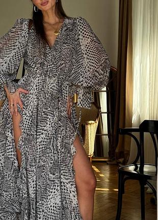 Платье с воланами 8