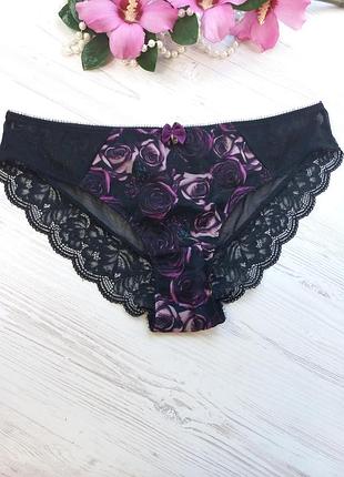 Трусики с сеточкой на ягодичках декорированы кружевом от британского бренда tu размер 14