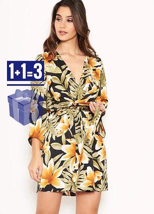 🥰 міні сукня з завʼязкою в квітковий принт ax paris