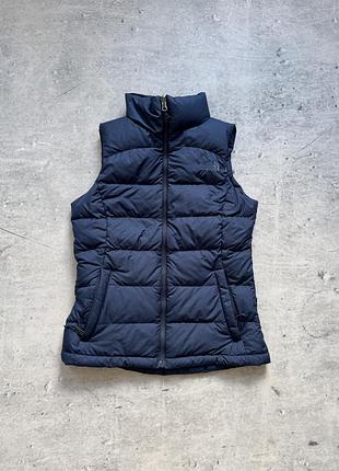 Жіноча спортивна пухова жилетка the north face 700 набивка розмір xs