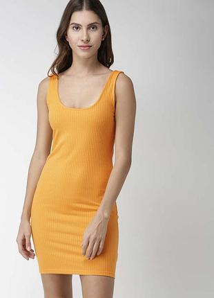 Платье майка желтое. s.