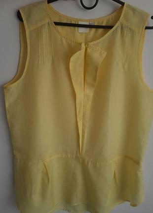 Женский топ inwear, желтый, с шелком, l