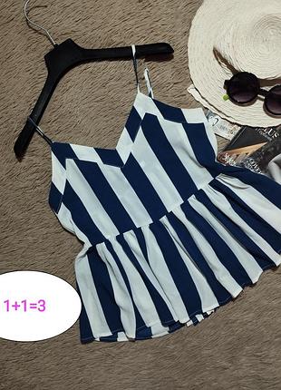 Красивый полоскатый топ/майка