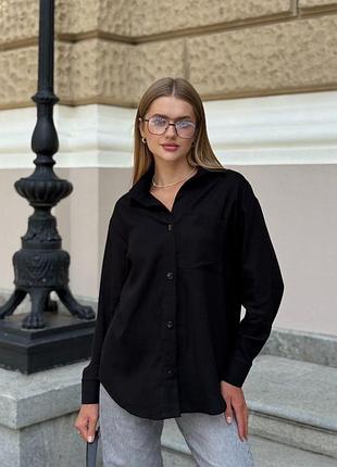 Сорочка жіноча бавовняна святкова базова повсякденна класична ділова біла літня легка чорна рожева блакитна