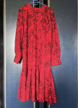 Плаття вантажне шерстяне червоне american vintage hollywood