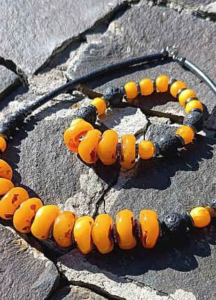 Намисто браслет бурштин. ручна робота .