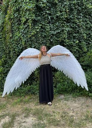 Большие белые крылья ангела для фотосессий и мероприятий. крылья для женщин и мужчин. костюм ручной