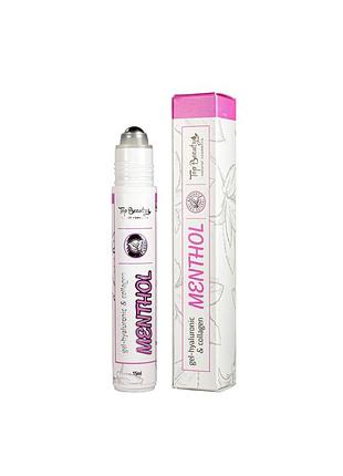Гель для шкіри навколо очей top beauty (рідкі патчі) gel-hyaluronic & collagen menthol 15 мл