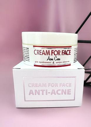 Top beauty крем для проблемної та жирної шкіри обличчя анти акне 50мл
