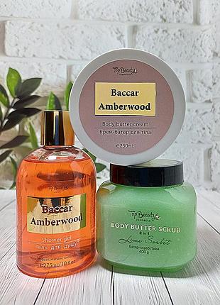 Top beauty набір для догляду за тілом imper lime & musk (крем батер для тіла, парфумований гель для душу, скраб батер)