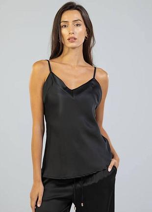 Базові шовкові топи на бретелях майка розпродаж