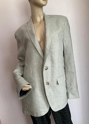 Льняной мужской жакет/ xl/ brend sergio