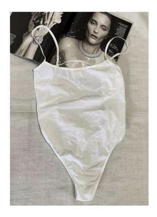 Hanro шикарний базовий білий боді як новий дорогого вишуканого швейцарського бренду