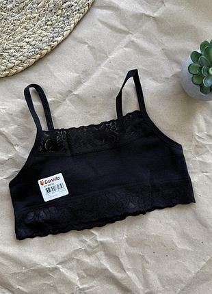 Топ donella черный кружево