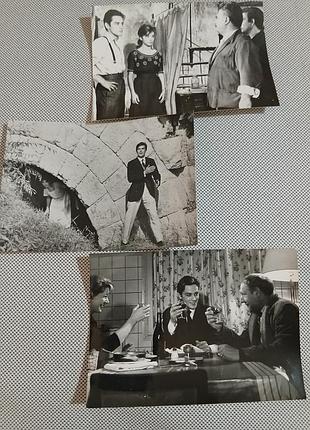 Фото винтажные, атен делон, кадры из фильмов, 12,3×17,5см, формат ~6.