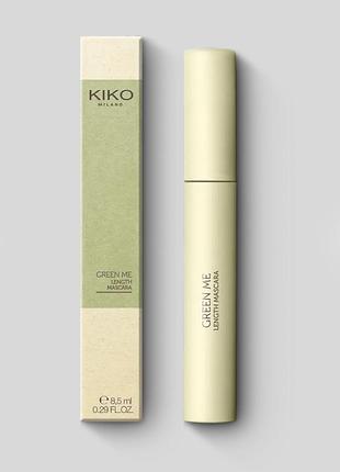 Туш для вій green me length mascara kiko milano туш для подовження