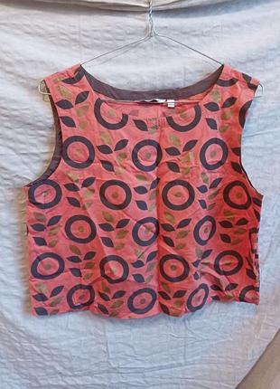 Вкорочений топ max, крутий принт, оае