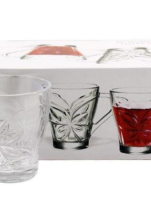 Набор из 6 стеклянных чашек ristal 230 мл (bmz21308agl)