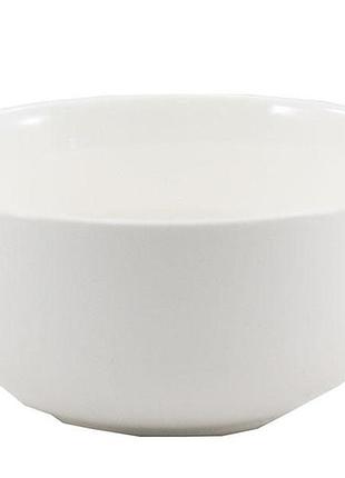 Салатник фарфоровый interos tudor круглый белый 19 см (tu0156)