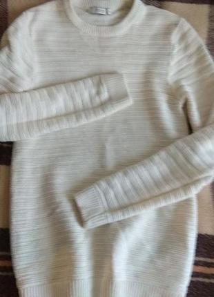 Красивый белый джемпер свитер пуловер jack & jones2 фото