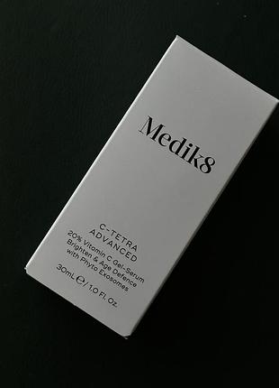 Medik8 c-tetra advanced, гель-сироватка 30 мл антиоксидантна гель-сироватка з 20% вітаміном с та фітоекзосомами