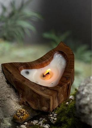 Арома свеча wood home корица-апельсин-гвоздика