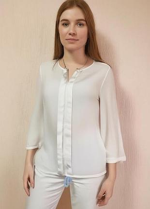 407. женственная нарядная вискозная блузка английской марки модной одежды monsoon.