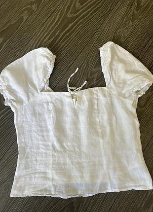 Блузка льняная