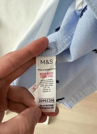 Святкова сорочка m&s 4-5р., нова 6