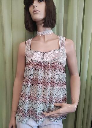 Блуза открытая, бренда
 " american rad cie", u9 10, полиэстер.