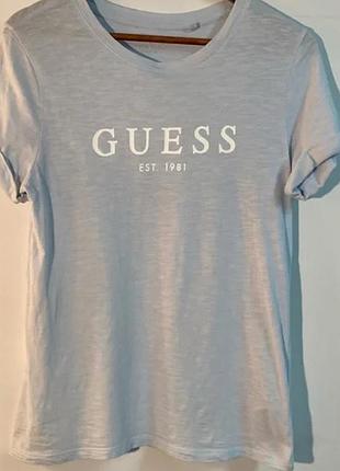 Guess - футболка з короткими рукавами (відкидний манжет). розмір s