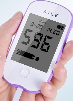 Глюкометр с тест полосками и ланцетами aile a608