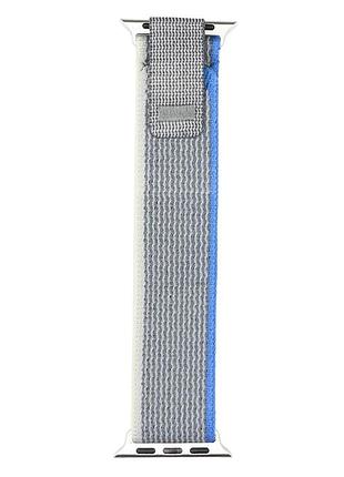 Ремешок trail loop для apple watch  42mm/44mm/45mm/49mm, blue/gray