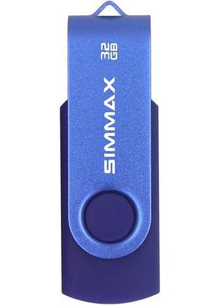 Флэш-накопители usb 2.0 с вращающимся креплением на 32 гб (32 гб, синий)